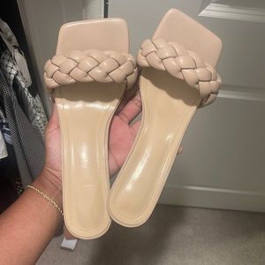 Nude heels - size 10